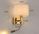 LED fabric wall light for bedroom – Armo