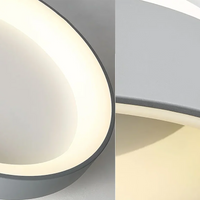 Plafonnier LED rond en métal pour salon – Ciralux