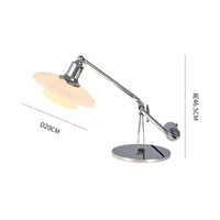 Lampe de Table Vintage en Verre et Acier – Oréade