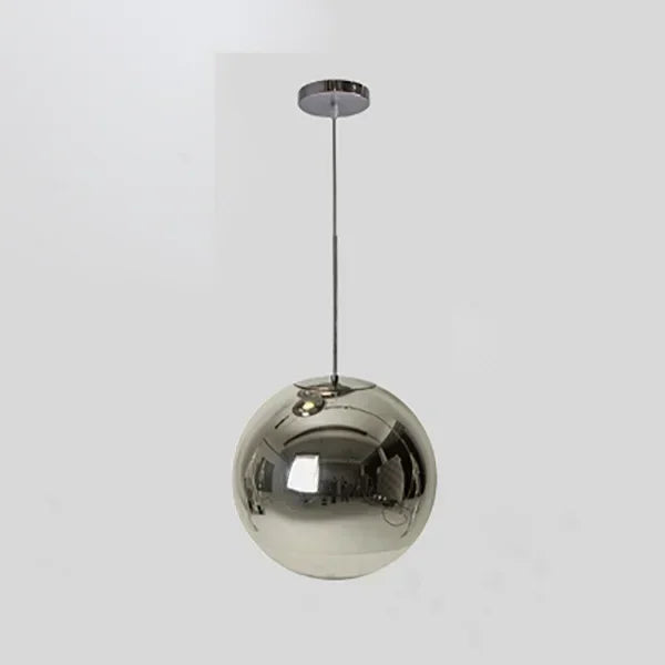 Minimalistische Hanglamp in Verguld Glas voor Restaurants β Alvearelia