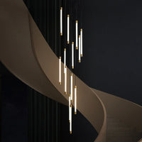Lustre Escalier en Cuivre pour Villas et Hôtels – Célestine