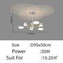 Moderne LED plafondlamp in goud aluminium voor woonkamer – Alumorio