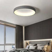 Plafonnier LED rond en métal pour salon – Ciralux