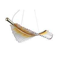 Lustre LED en Cristal à Feuilles pour Salon et Escalier – Caeluxia