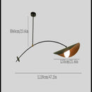 Contemporary Amber Glass Ceiling Light & Metal – Orbion