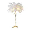 Feather Floor Lamp Glamorous Atmosphere Artisanal Elegance – Plumo