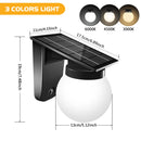 Art Deco solar wall light for garden – Solistic