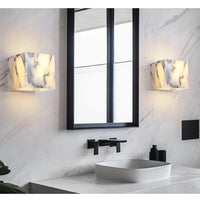 Applique murale en pierre noire pour chambre – Nocturis