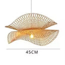 Bohemian style woven bamboo pendant light β Savanara