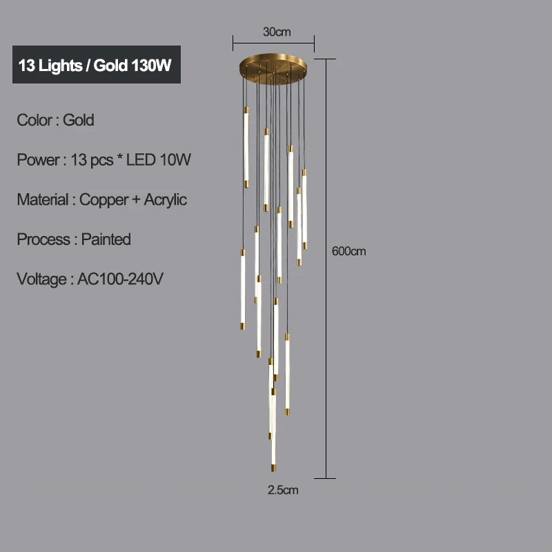 Trappenhuisklokje in koper voor Villa's en Hotels – Célestine