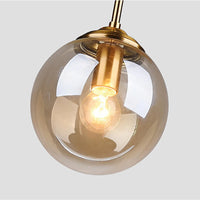 Suspension LED en verre poli pour salon – Crealuxa