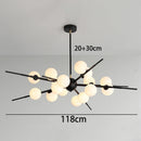 Contemporary aluminum chandelier for living room – Artalys
