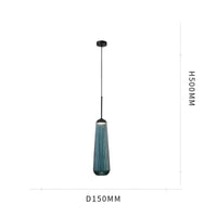 Suspension en verre coloré style médiéval pour salon – Alumine