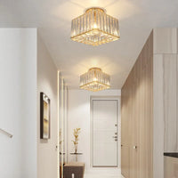 Plafonnier Cristal Doré pour Chambre – Célestine