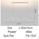 Modern black LED pendant light for interiors – Caeluxique