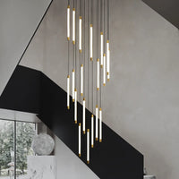 Lustre Escalier en Cuivre pour Villas et Hôtels – Célestine