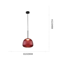 Suspension en verre coloré style médiéval pour salon – Alumine