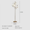 Ginkgo style metal floor lamp – Ginkova