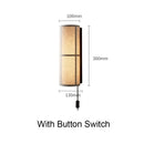 Vintage fabric wall light for bedroom – Zénitude