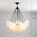 Glas- und LED-Kugel-Pendelleuchte – Hypnotische Kugel