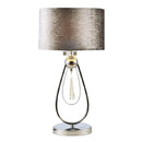 Crystal and Flannel Table Lamp for Bedroom β Crysteline