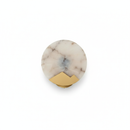 Wall light in Spanish marble and golden copper for living room – Zephyria