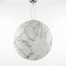 Witte metalen LED-hanglamp voor kinderkamer – Lunaris