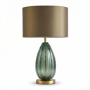 Bedside Lamp Glass Metal Vintage Design – Ulmos