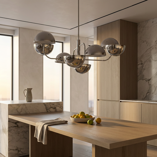 Moderne Pendelleuchte aus Legierung für das Esszimmer – Zéphéa