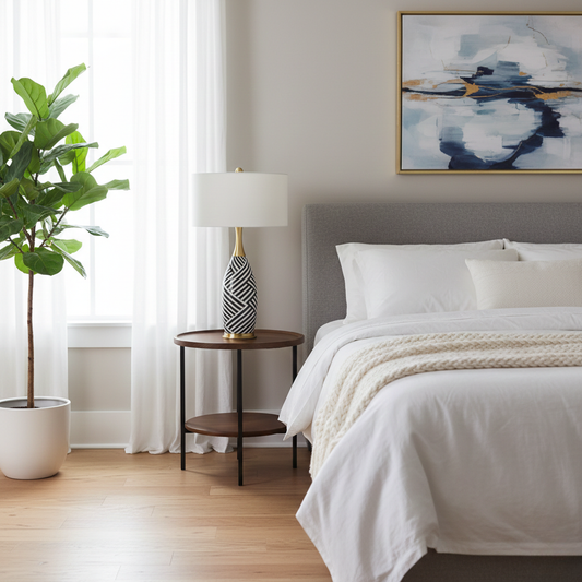 Dimmbare Tischlampe im modernen und wilden Chic-Stil – Zebra