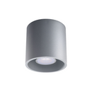Modern gray cylindrical ceiling light for living room – Norvion model