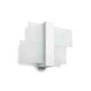White Wood and Glass Wall Light – Aerisca