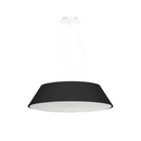 Minimalist black fabric ceiling light for living room – Orphéa model
