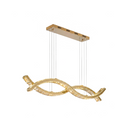Linear Crystal and Gold-Plated Steel Suspension – Evos