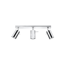 Modern chrome ceiling light with 3 adjustable spotlights – Modèle Arionys
