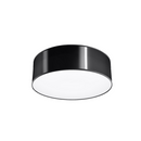 Deckenleuchte rund schwarz minimalistisches Wohnzimmer - Modell Asterion