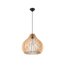 Scandinavian natural wood pendant light for living room – Norysia model