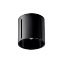 Modern black cylindrical ceiling light – modèle Naryon