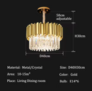 Kristallen Decoratieve Hanglamp voor Prestige Interieur – Auro