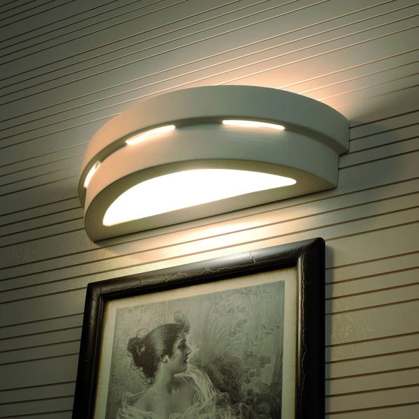 Moderne witte keramische wandlamp – model Asterion