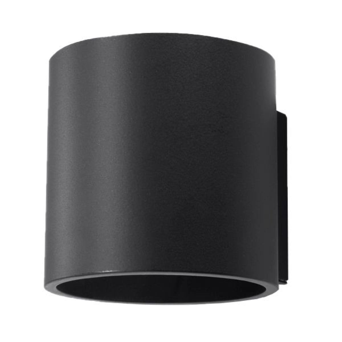 Minimalistische zwarte wandlamp met dubbelstroomrichting – Orphéos