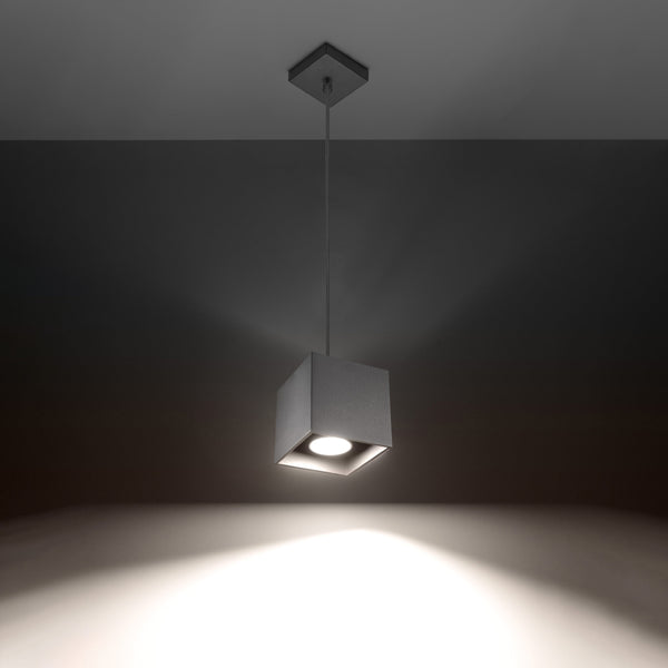Moderne grijze aluminium hanglamp – Model Ardanis