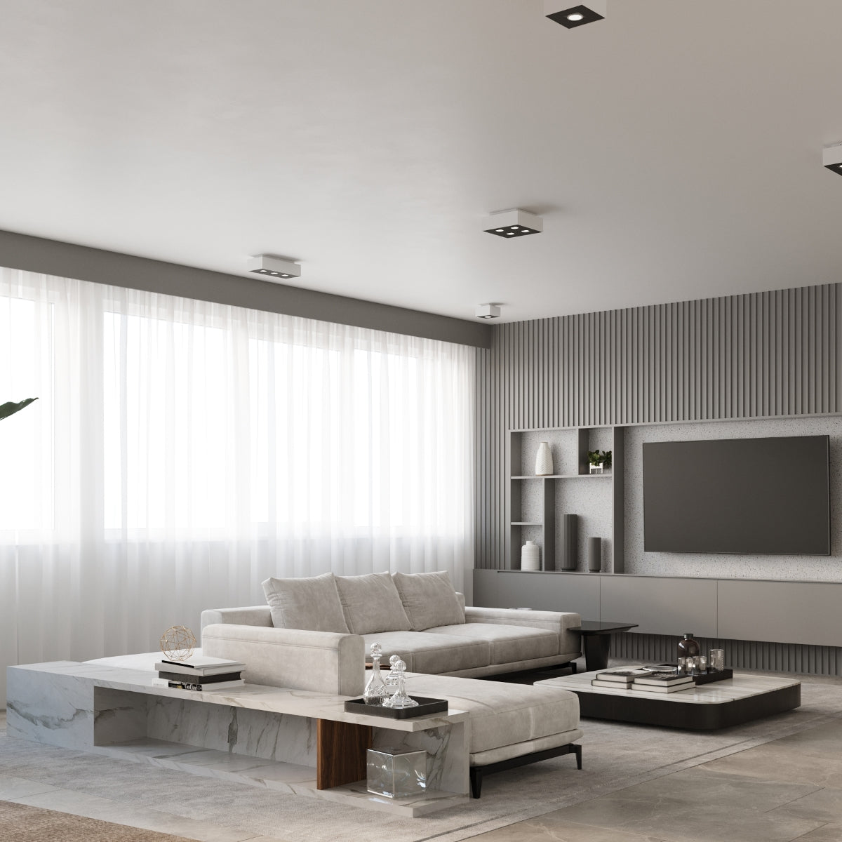 Plafonnier Modèle Asterion vue ambiance | Luxarmonie