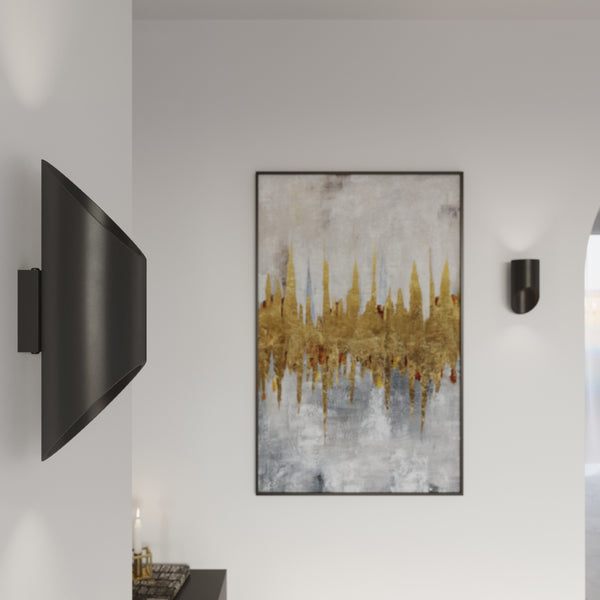 Moderne zwarte aluminium wandlamp – Model Neralia