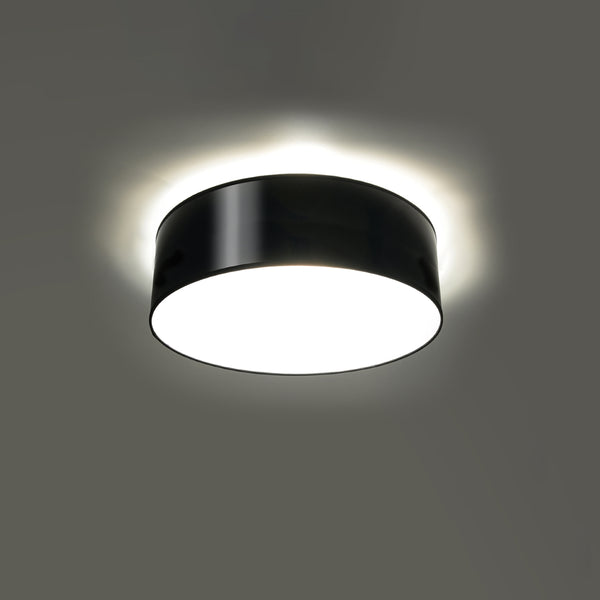 Ceiling light round black minimalist living room - Model Asterion