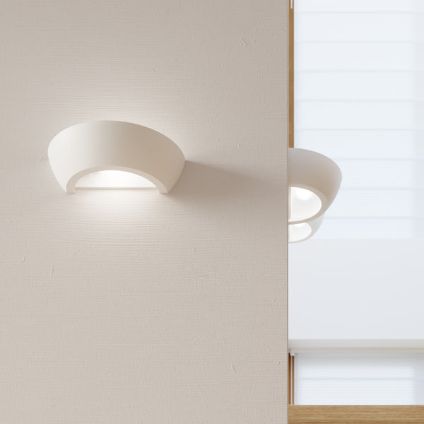 Wandlamp wit keramiek modern - model Valcéra