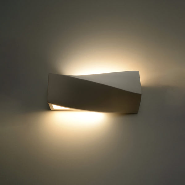Wandlamp wit keramiek modern - model Arcanis