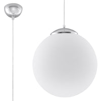 Suspension globe verre acier minimaliste – Modèle Arvénia