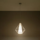 Hängelampe weißes kegelförmiges Design verstellbar - Modell Elyndra