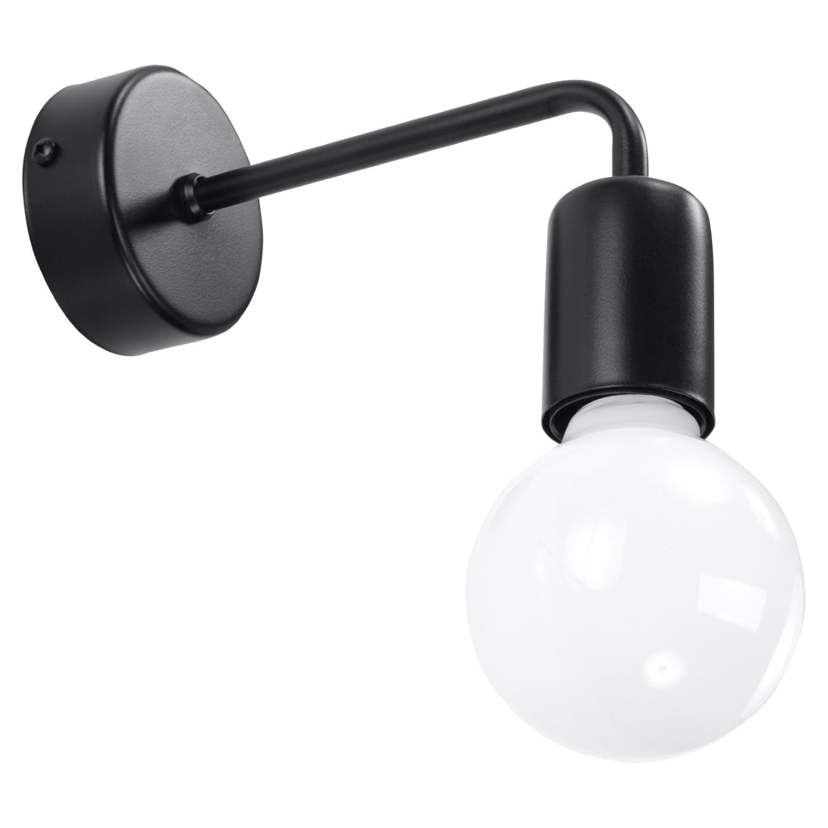 Wandlamp industrieel zwart woonkamer – Modèle Varello